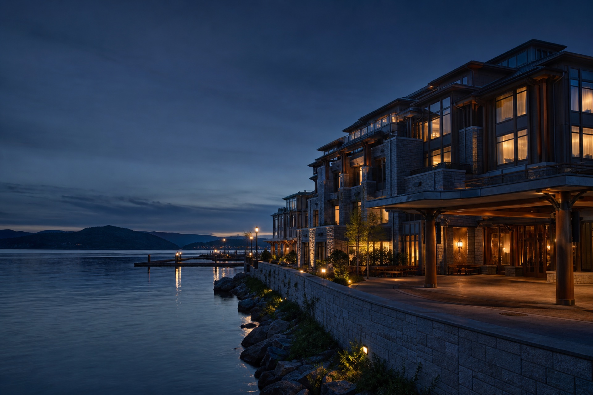 Laodemy House on Victoria harbour