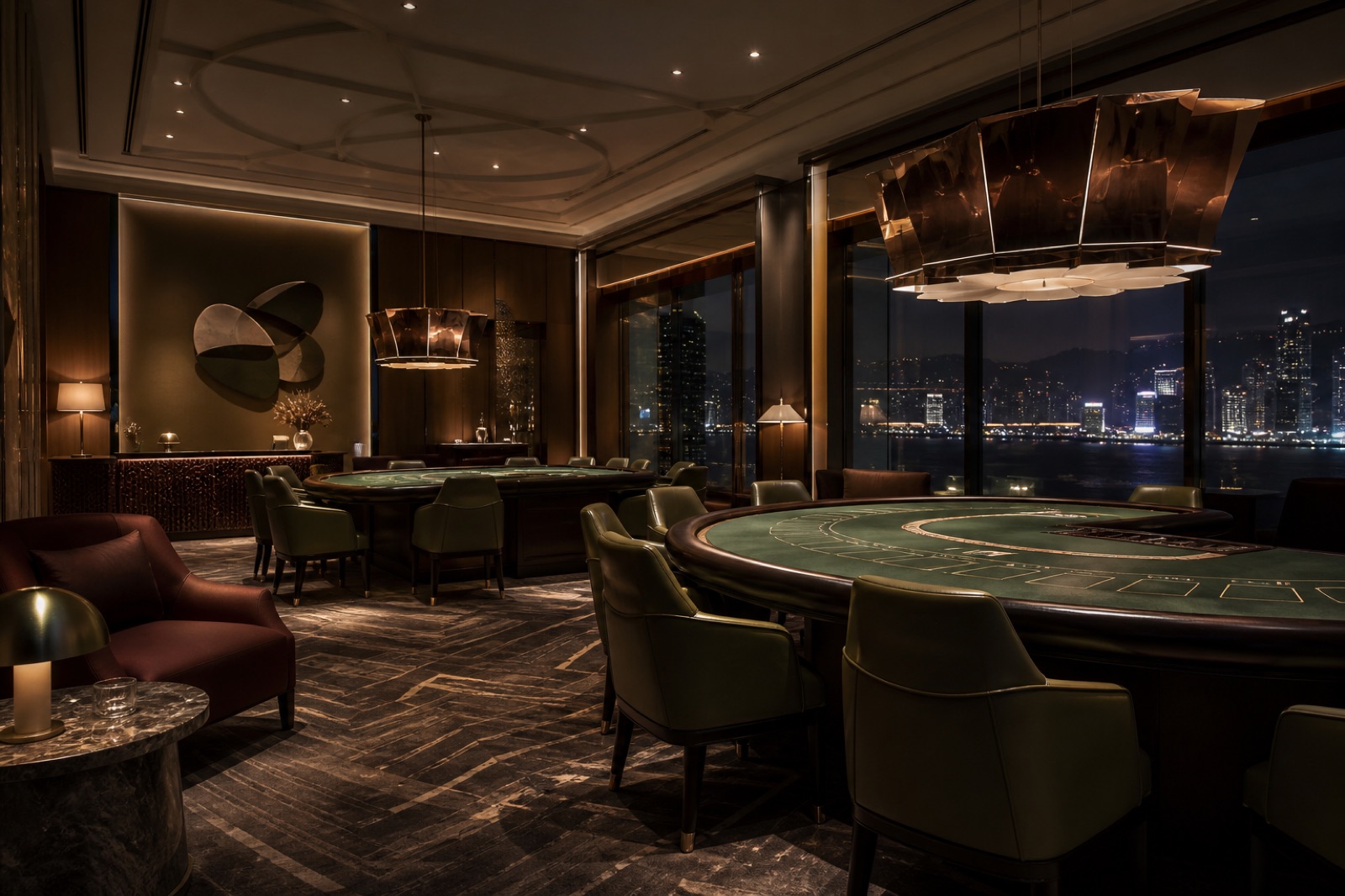 The quiet evening salon at Laodemy House